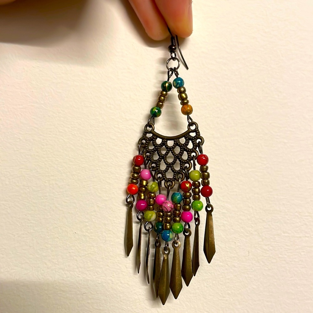 single earring beauty